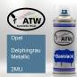Preview: Opel, Delphingrau Metallic, 2MU: 400ml Sprühdose, von ATW Autoteile West.
